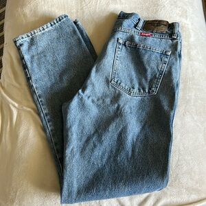 Men’s wranglers. Denim jeans. Size 36×34 regular fit.